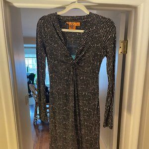 Tory Burch Long-sleeve Silk Dress